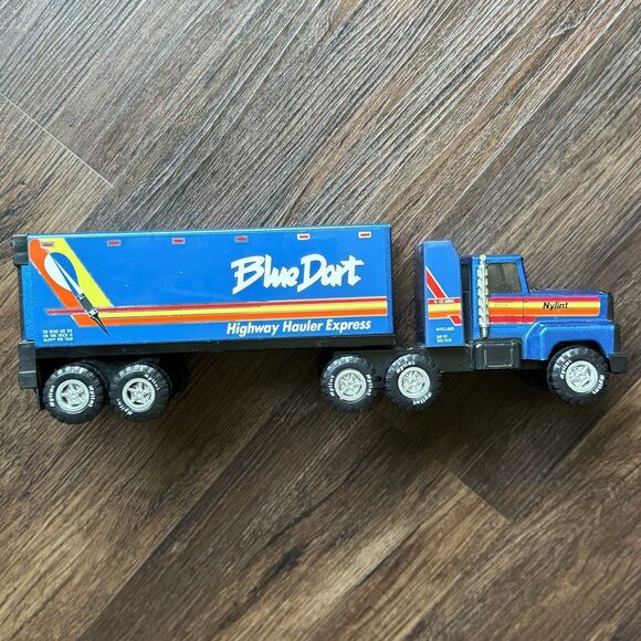 Nylint Steel Toy Semi Truck & Trailer Blue Dart Highway Hauler Express Vintage - Picture 3 of 7